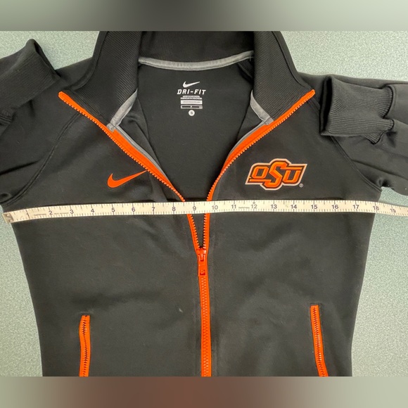 Nike OSU Cowboys Dri-Fit Full Zip Jacket Women’s Small Black - Picture 7 of 7